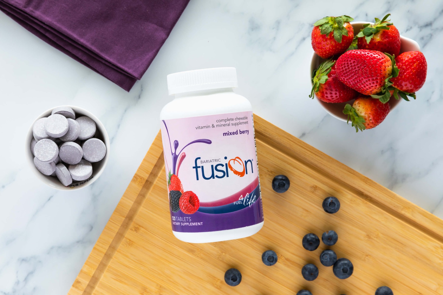Bariatric Fusion Chewable Supplement Mixed  Berry